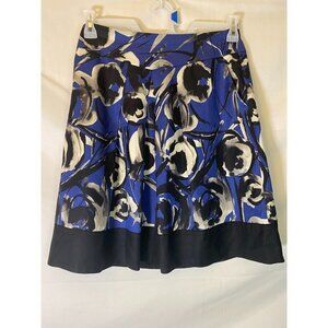 Ann Taylor Whimsygoth blue floral Women’s skirt XS 0 Cottagecore Coastal Summer